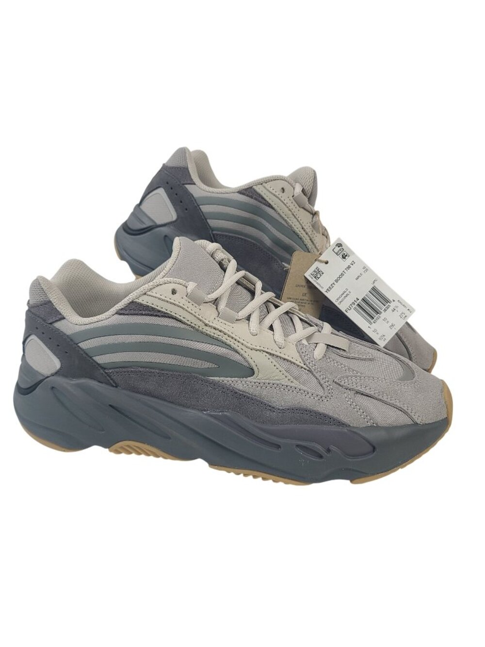 NEW Adidas Yeezy Boost 700 V2 Gray Sneakers Mens Size 10.5 Ortholite Insole